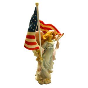 Seraphim Classics Liberty Let Freedom Reign Angel Figurine Vintage 2002
